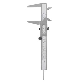 Vernier Caliper, High Precision Metal Vernier Caliper Manual Measuring Caliper Tools Micrometer Ruler for Measuring the Inner Diameter and Outer Diameter(5inch)
