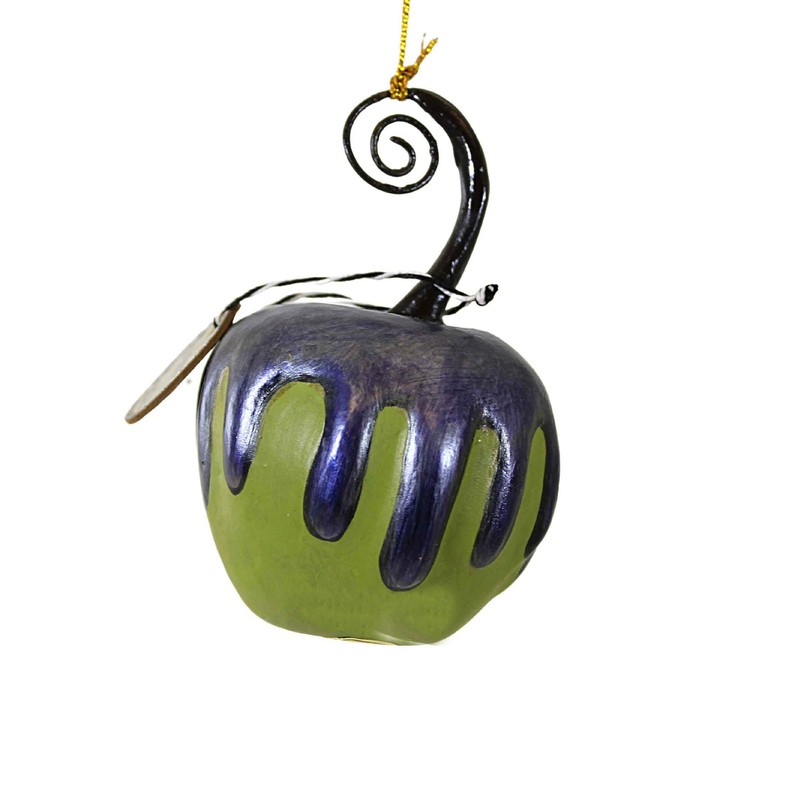 Bethany Lowe Designs - Green Apple with Purple Poison Ornament