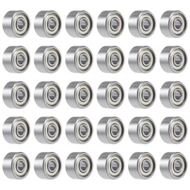 30 Stück 693ZZ Kugellager 3 mm x 8 mm x 4 mm, Micro Stahl Rillenkugellager, Kleine Double Shielded Ball Bearings, Miniatur Rillenkugellager, Skateboard-Kugellager, für DIY,Drehbänke,Motoren,3D-Drucker