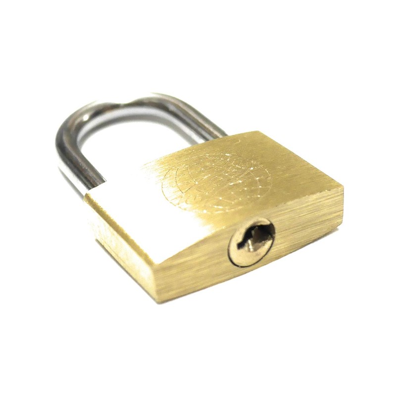 Audio Fan Small Padlock with Key, 1.0 inch (25 mm)