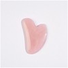 Heart-Shaped Rose Quartz Gua Sha for Facial Acupressure & Lymphatic Drainage Heart Gua Sha 2ea