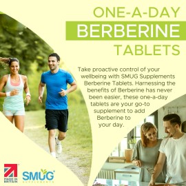 Berberine HLC British Made 98% Pure - 365 Vegan Micro Tablets - SMUG Supplements