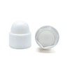 Plastic Cap Hex. (BLANC, M10 (Pack of 25)