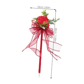 Abaodam Floral Ballpoint Pen with Realistic Rose Design Black Ink Writing Pen for Teacher's Day Birthdays and Celebrations Unique Students