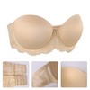 Lemorosy Women's Plus Size Full Coverage Lace Strapless Bra Underwire
