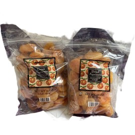 2 Packs Trader Joe's Dried Apricots 1 Lb Bags