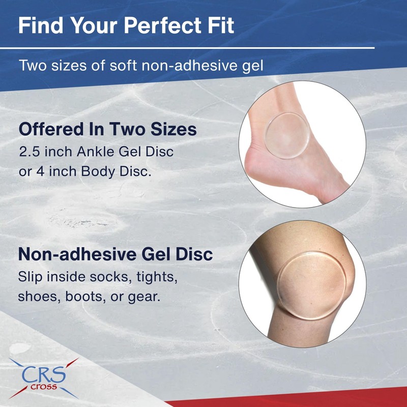 CRS Cross Gel Discs. 4 inch Body Ankle Gel Pads