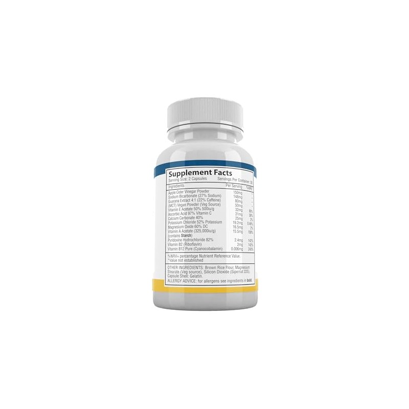 Belly Flush Capsules Natural Ingredients Food Supplement
