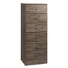 Prepac Astrid Simplistic 6-Drawer Tall Dresser for Bedroom, Functional Chest
