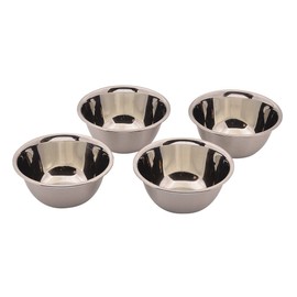 Pearl Metal H-5623 Little Plus Stainless Steel Condiment Bowl, 3.5 inches (9 cm), Set of 4