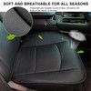 Suvnie Car Seat Bottom Cover, Premium PU Leather Seat Protection