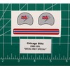 1984 Chicago Blitz USFL Football Gumball Helmets *DIECUT DECALS ONLY*