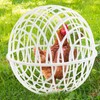 Chicken Cage Ball Shaped Moving,20/40cm Rolling Round Cage for Chickens,Pet