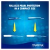 Tampax Pearl Compak Tampons Super, Medium, 18 Count
