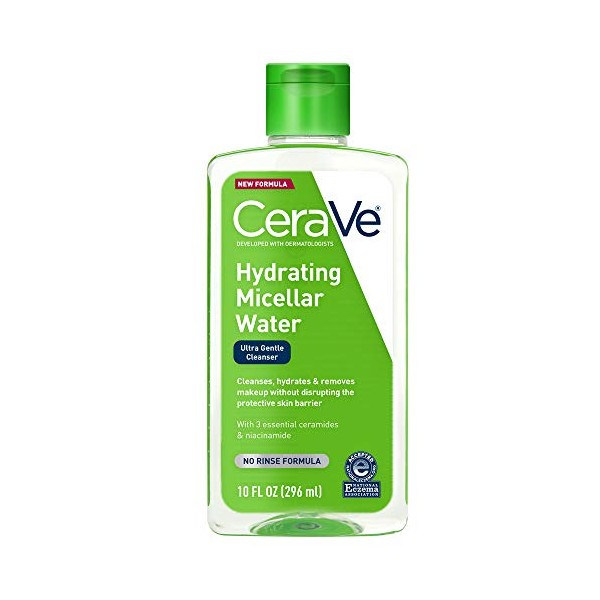 CeraVe Micellar Water New Improved Formula Hydrating Facial Cleanser Eye