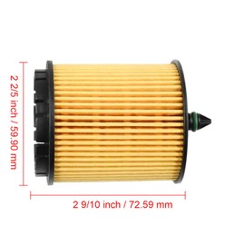 PF457GO 2 filtros de aceite 12605566 compatibles con Buick Regal 2.4L 2011-2017 Allure 2.4L L4 2010, GMC Terrain 2.4L 2010-2017, Chevy Cobalt 2.2L 2005-2010 Malibu 2.4L 2000000008-201 4 HHR 2.2L