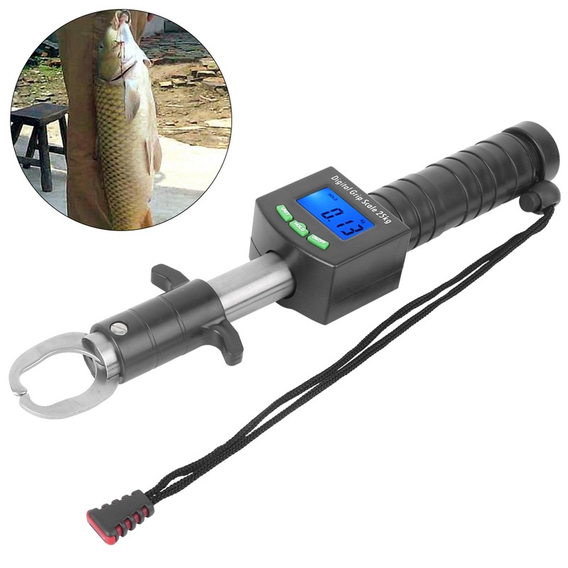 Digital Scale Fishing Grip Stainless Steel Fish Lip Grabber Electronic