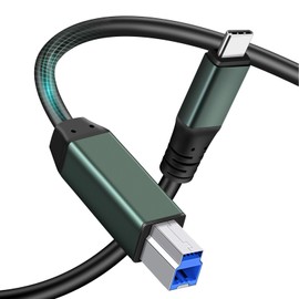 Kumiho USB C to USB B 3.0 Cable 5ft, High Speed USB 3.0 Type C to USB B Printer Cable for Brother Canon HP Epson Laserjet