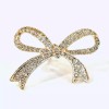 Blue Bow Large Rhinestone Bow Ring