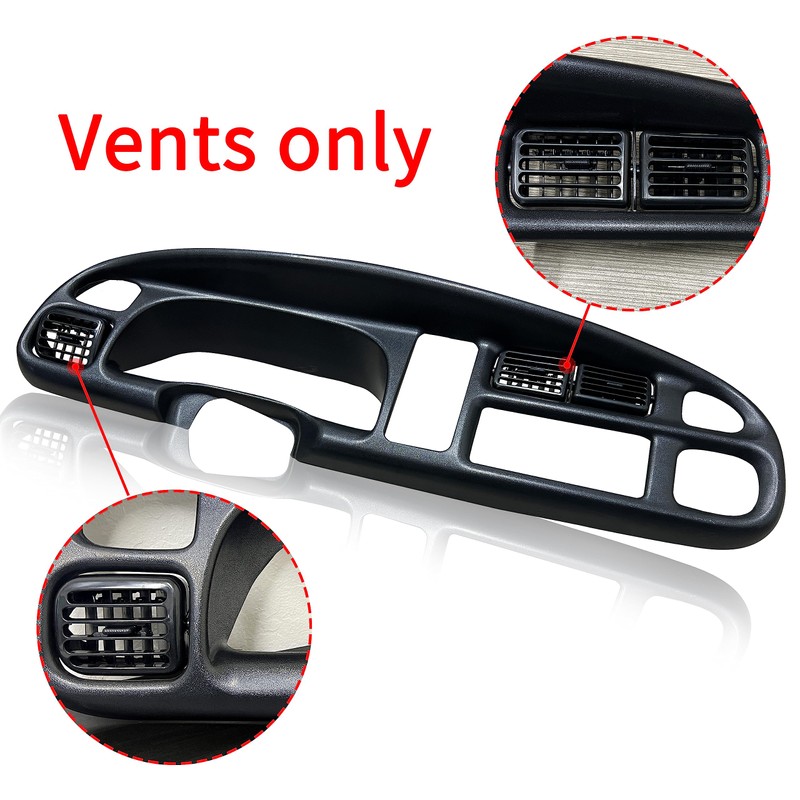 KUAFU Dash Bezel and Bashboard Cover Compatible with 1998-2002 Dodge