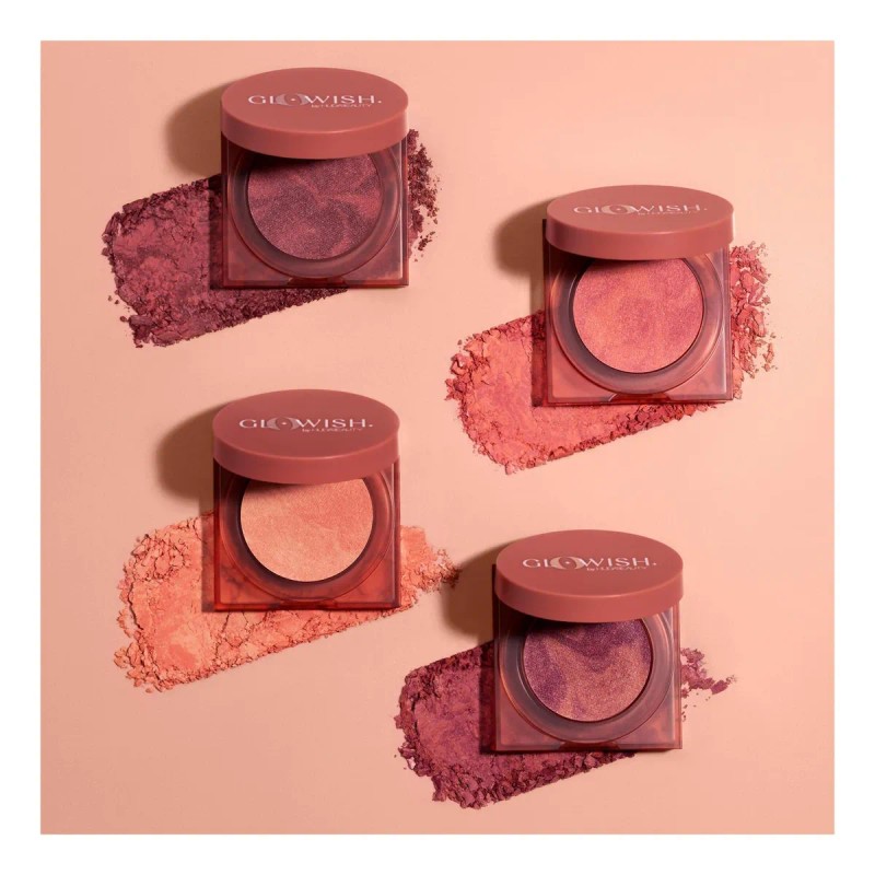 Huda Beauty Rubor En Polvo Vegano Glowish 02 Suave Brillo