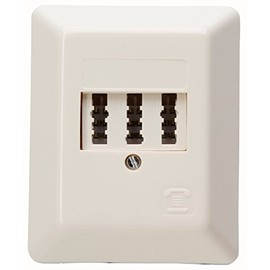 Kopp 33369393 Tae Connection/3x6/6P Surface Mount NFN Encoding, Set of 1, White