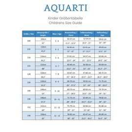 Aquarti Boys Swimming Trunks with Contrast Inserts - Comfortable Swimming Trunks for Boys, 16101 Black/Blue, 122