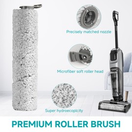 Accessory Kit Compatible with BISSELL CrossWave OmniForce Multi-Surface Wet Dry 3882 & 3883 Vacuum, Brush Rolls with Filter Replacement Parts, 2 Pack Roller Brushes, 4 Pack Filters