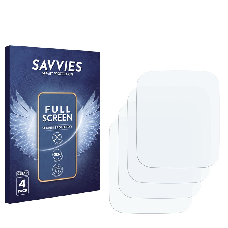 Savvies Pack of 4 Full Screen Protectors for Hama Fit