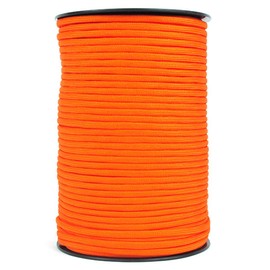100M Parachute Cord Roll 550 Type Paracord Lanyard Rope 9 Strand Cores Outdoor Tent Hiking Rope Roll Parachute Cord (Orange)