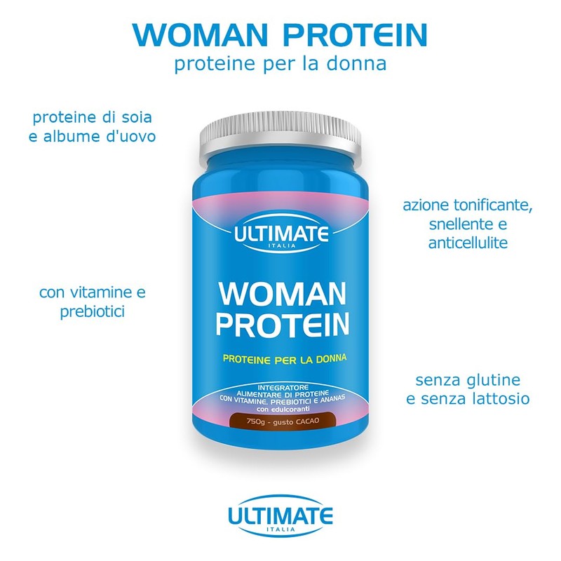 Ultimate Italia - Woman Protein - gusto cacao 750g -