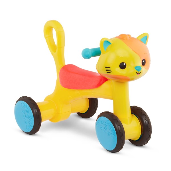B. toys- B. play- Riding Buddy - Cat- Ride-On Toy – Cat Ride-On with Wheels – Balance Bike for Toddlers – Indoor & Outdoor Riding Toys – 1 Year +