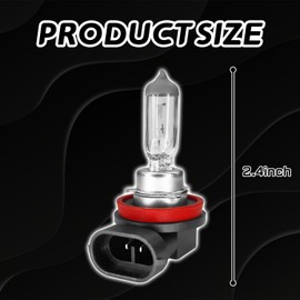 SamWinGear 2PCS H11/H8 Headlight Bulb High and Low Beam Halogen Headlight Bulbs Restoration Kit, 12V 55W LED Fog Light Bulb Multi-Purpose Lamp Quartz Headlamp Driving Light Bulb Standard Replacement