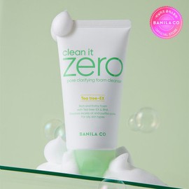 Banila Co. 더블5%쿠폰바닐라코 클린잇제로 포어 클래리파잉 폼클렌저 150ml Double 5% Coupon Vanilaco Clean It Zero Pore Clarifying Foam Cleanser 150ml