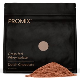 ProMix Nutrition Whey Protein Isolate Powder, Chocolate - Grass-Fed - ­Post Workout Fitness & Nutrition Shakes, Smoothies & Cooking Recipes - Gluten-Free & Keto-Friendly - 2.5 Pound (Pack of 1)