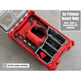 Jonah Pope Design 3d Printed Insert for M12 3/8" Crown Stapler (Insert only) (Industrial Gray)