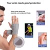 Shefave Wrist Support Brace Left Hand with 2 Metal Splints(Left