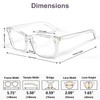 VISOONE Blue Light Blocking Glasses Square with Anti Computer Glare