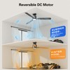 Atolit Ceiling Fans with Lights,52 Inch,Quiet Reversible Motor,Easy to Install,6