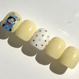 [Ar] Noncat color can be changed!Drawing nail art specialist / [아르] 노냥이 컬러변경가능! 드로잉네일아트 전문