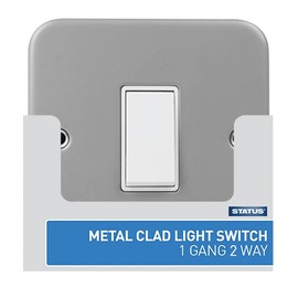 STATUS: Metal Clad Light Switch (1 gang - 2 way) / S1G2WMCLSX5