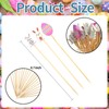 100PCS Easter Cocktail Picks 4.7 Inch, Easter Bunny Egg Decorative