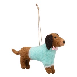 Trimits Needle Felting Craft Kit, Includes Roving Wool Needle Stuffing Instructions, Dachshund