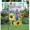 Spring Sunflowers Welcome Garden Flag – 12" x 18", Double
