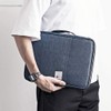 BSTKEY Multi-Functional A4 Document Bags Portfolio Organizer-Waterproof Travel Pouch Zippered