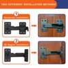 Flip Latch Lock,90 Degre Heavy Duty Gate Latch with Padlock