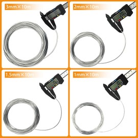 Chudeng 4 Rolls Aluminum Craft Wire and A Pair of Pliers, 3mm×10m, 2mm×10m, 1.5mm×10m, 1mm×10m Thickness Sculpting Wire, Bendable Metal Craft Wire for Making Dolls Skeleton DIY Crafts