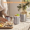 Tanjiae Compact Stainless Steel 100% Airtight Canisters Sets for Small