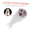 WOONEKY Zombie Horror Grimace Ghost White Hair Full Comfortable for
