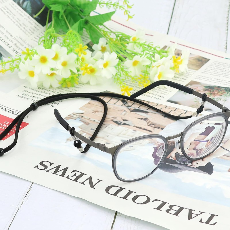 JRSHIRLEYLTD 4 Pieces Glasses Strap, Adjustable Sunglasses Strap, Universal Glasses